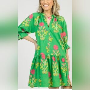 THML Brecklyn Floral Dress Green Size L